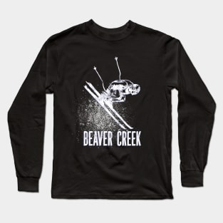 Beaver Creek CO Ski Mountain Resort Downhill Skier Long Sleeve T-Shirt